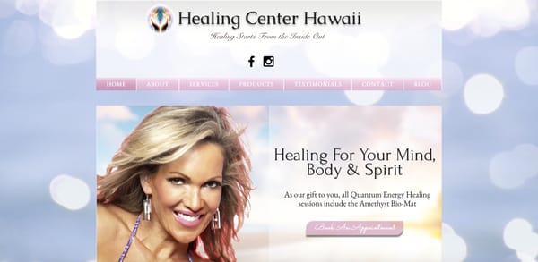 Healing Center Hawaii Website