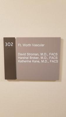 Drs listed for Ft. Worth Vascular