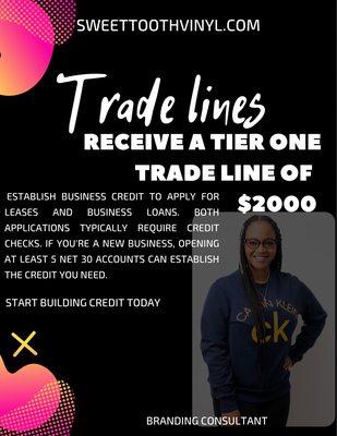 Tradelines. Building your brand one tradeline at a time