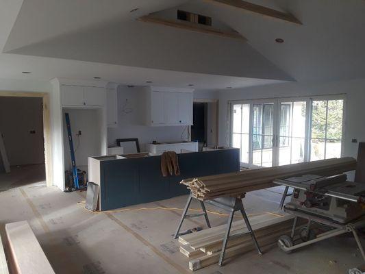 Kitchen in Home  Upper Arlington that  Mastercraft Drywall just completed