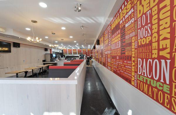 Inside of Z Burger Bethesda!