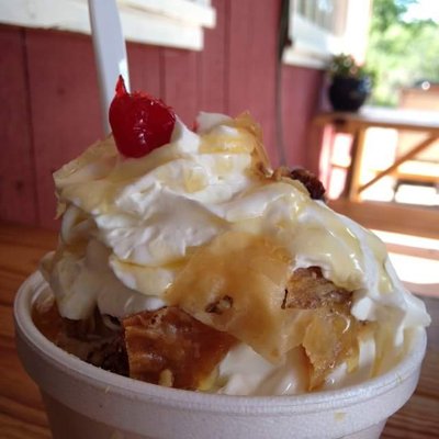 The baklava sundae--yum!