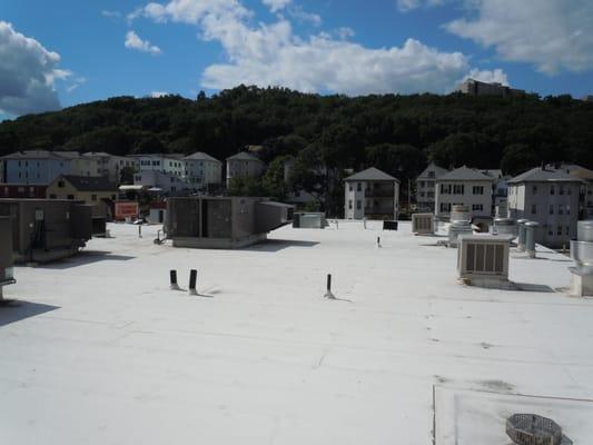 completed Commercial Roof in Worcester, MA