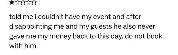 They will let you book the event cancel your event booking and not refund your money