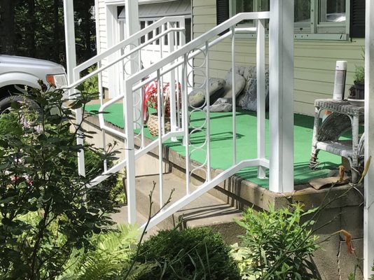 Handrails designed, fabricated and installed.