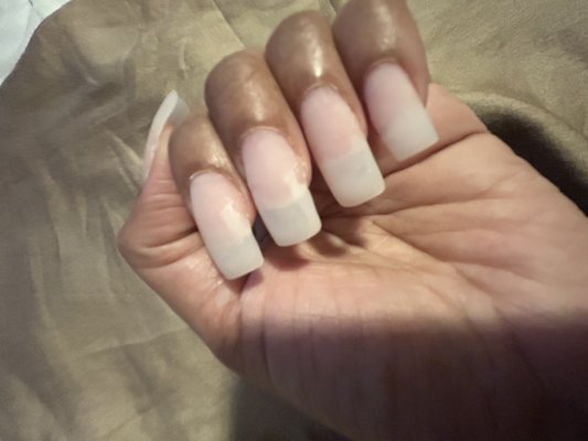 This is the  nails by the end of the day. This is fd up $85 down the drain.