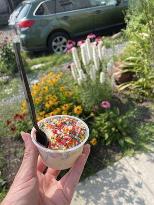 cookie dough with rainbow sprinkles - kiddie size