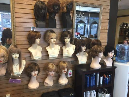 Lots of wigs to choose from