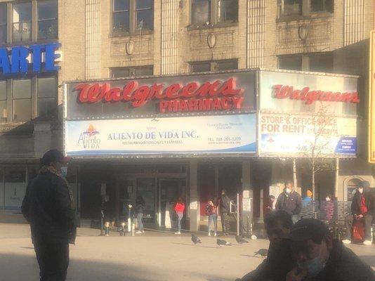 Lines forming outside during quarantine