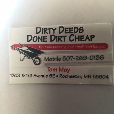 Dirty Deeds Done Dirt Cheap