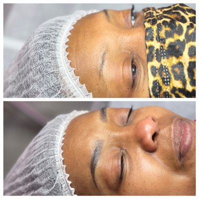 Microblading before and after