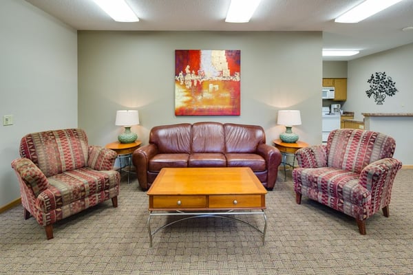 Large Community Room Featuring Full Size Kitchen