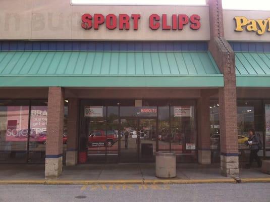 Outside shot of Sports Clips