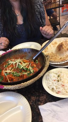 Chicken karahi (boneless, $28.99 for 2 people)