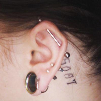 Industrial pierced by Kelly