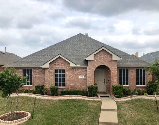 New roof, seamless gutters and paint