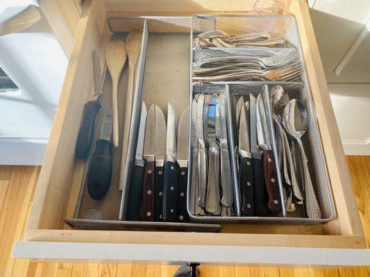 You're not going to run out of silverware.