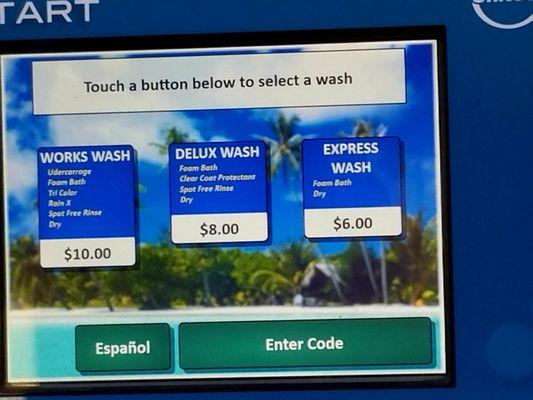 The car wash here is great! It's no-touch for this one.