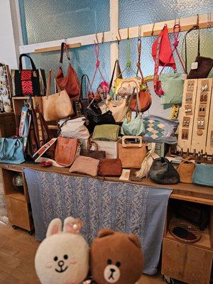 Leather... handmade bags!