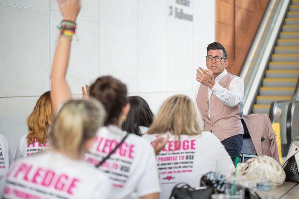 Students of Lovegevity learning from one of the industy's most successful wedding & event planners, David Tutera.