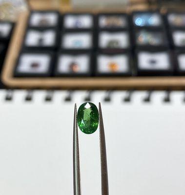 Tsavorite garnet