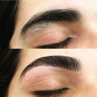 Eyebrow Threading transformation before and after!