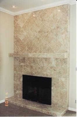 Marble fireplace