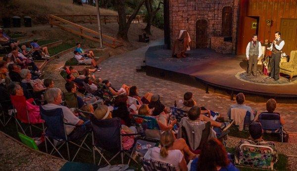 Main Street Theatre Works' beautiful outdoor amphitheatre in Jackson, CA.