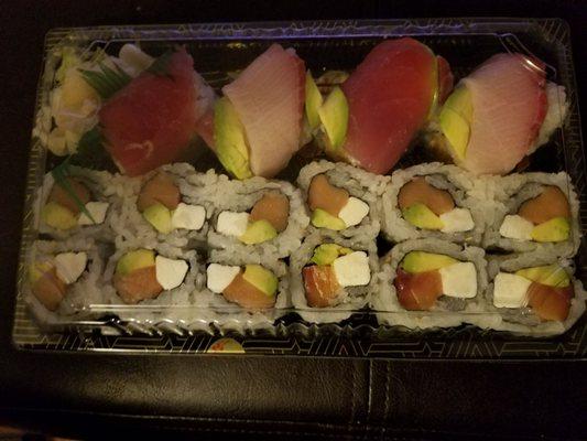 Tokyo roll and Philly roll