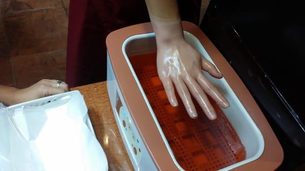 Awesome!  I got regular manicure and got paraffin wax treatment for my hand!!!! Very nice place