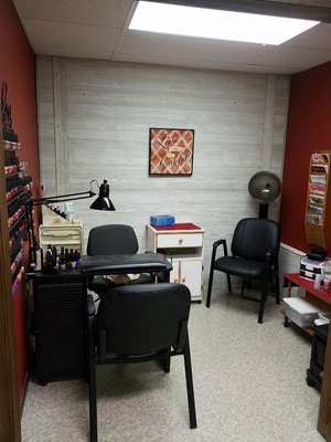 Manicure and pedicure room