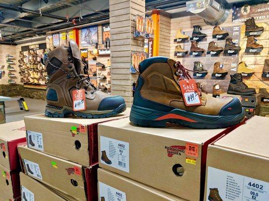 Work boots and hiking boots at North Greenbush Mohawk Army Navy