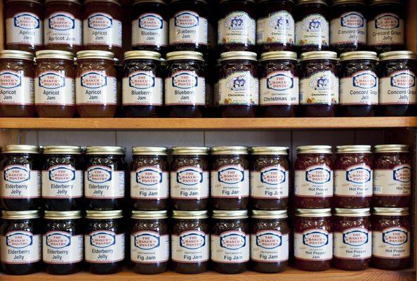 Try one of over 20 kinds of jams!