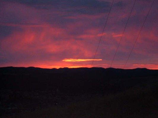 Sunrise over the Black Hills of South Dakota