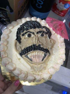 Ted Lasso face cake