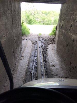 Scary tunnel to drive through