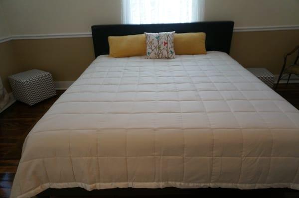 Master bedroom has a brand new king size memory foam bed!