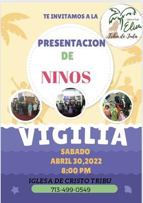 Te invitamos a nuestra vigilia el 30 de abril