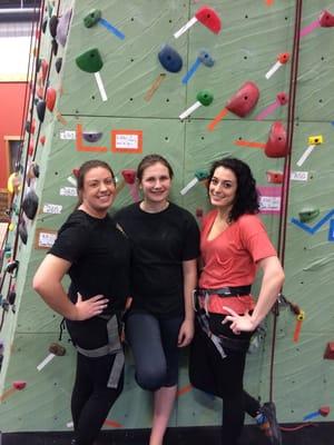 Our visitors from Chicago who now love climbing!