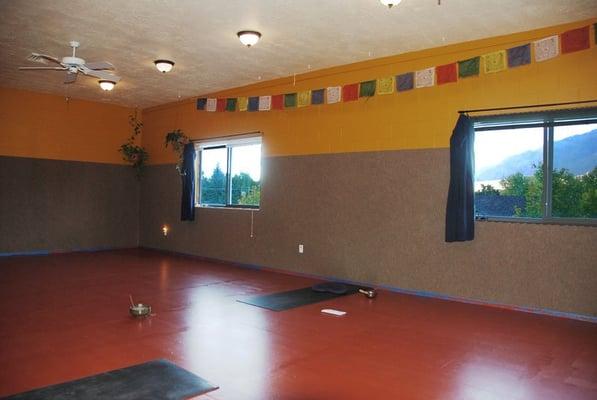 Yoga Jo's Studio and Student made Prayer Flags