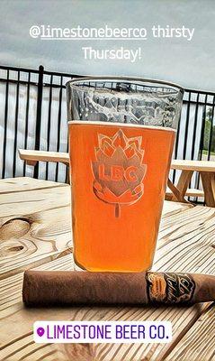 Brett the IPA & a smoke on the patio