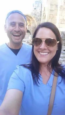 Jordan (our hygienist) and Dr. Attar's mission trip in Lebanon in 2014