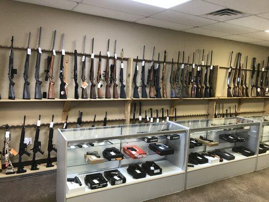 We carry a variety of guns and accessories.