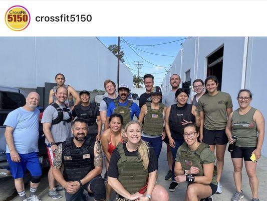 Group workout. CrossFit 5150