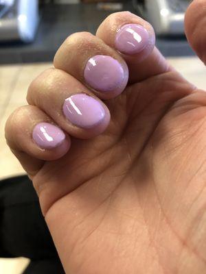 Uneven polish