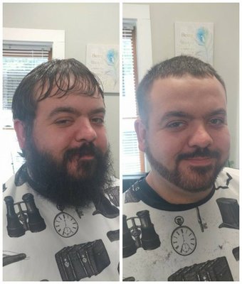 A before and after.