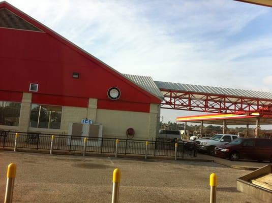 View of Entec from car wash.