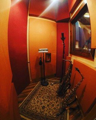 We've never shown inside this vocal room attached to our live room! There are no shortage of options for your session at Sauce Pot Studios!