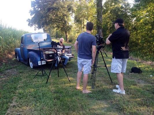 Kickstarter Campaign shoot in Louisiana.