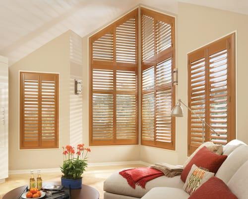 Shutters are window furniture, classic...and they come in all specialty shapes and sizes....